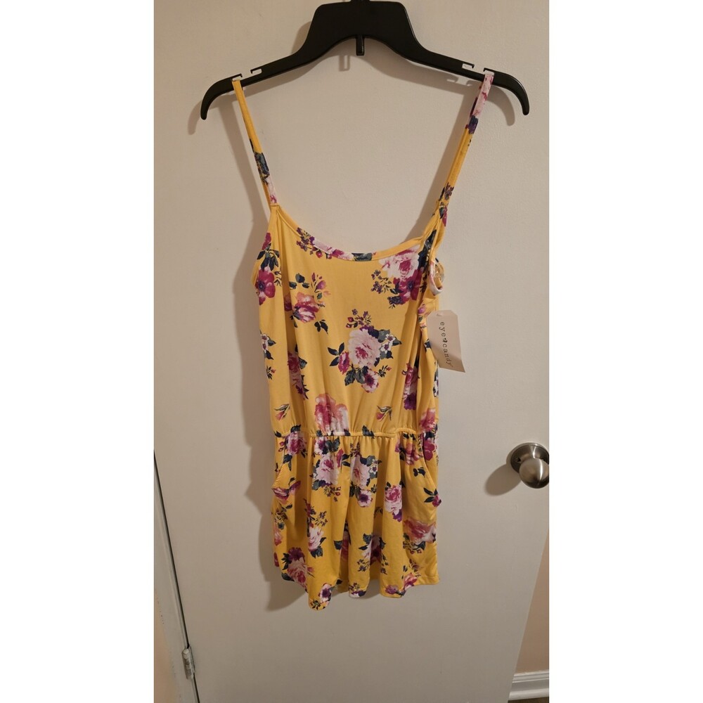 Eye Candy Romper Womens Large Multi Color Floral Resort Cruise Vacation 90s NWT